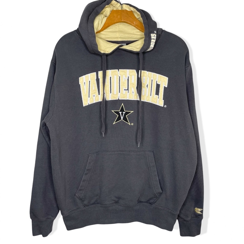 Vanderbilt University Vandy Commodores Black Gold Hoodie Sweatshirt Size Medium